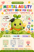 Mental Agility Activity Book for Kids — Sprout cover, EN/ES